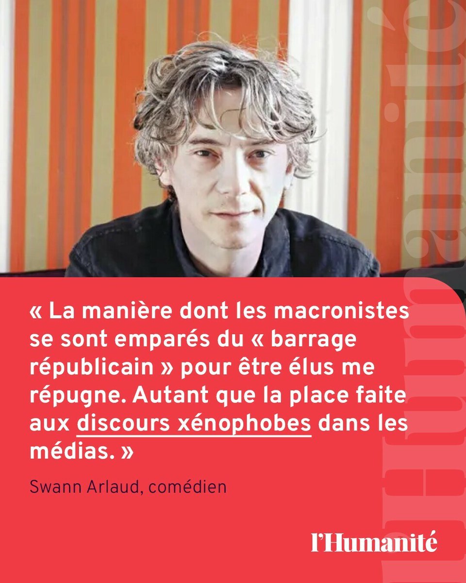 Après les succès de « Petit Paysan » (2017) et d'« Anatomie d’une chute » (2023), Swann Arlaud est de retour dans la série télévisée « Dans l’ombre ». 

Entretien ➡️ l.humanite.fr/5uh