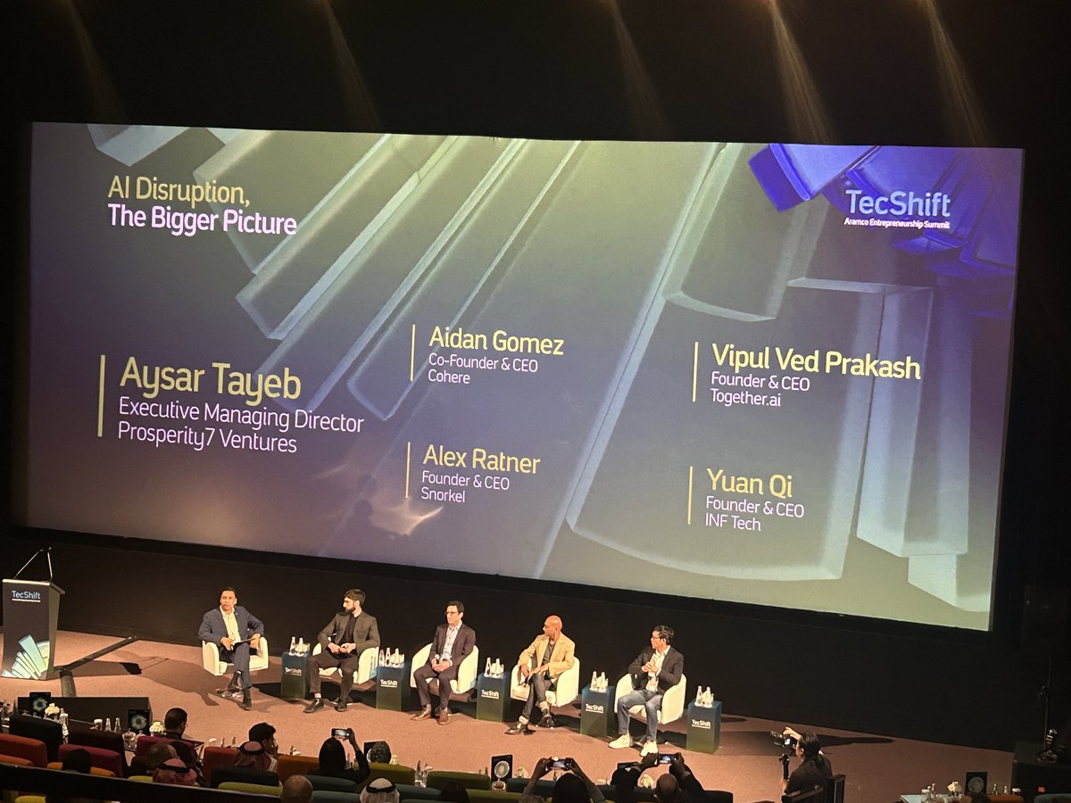 dmoyaec's tweet photo. Thrilled to see @aidangomez, @vipulved   @ajratner, and team team/colleagues pushing the boundaries of AI!

Their latest insights are shaping the future of inference computing. 🚀

#AI #InferenceComputing #Innovation https://t.co/V8IlghdlvP