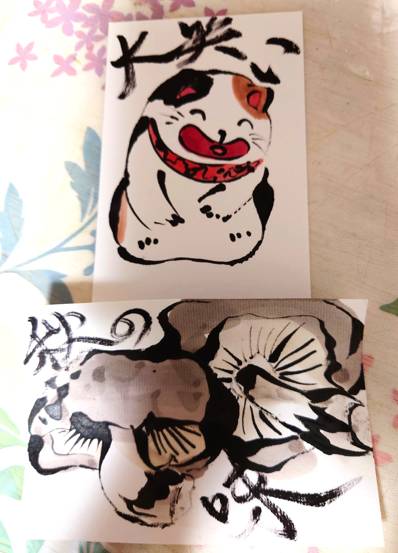 絵画No.2「無題」　作　いのこはるき 題名【思考は離脱する】完成 116.7cm×116.7cm(50S)木製パネル