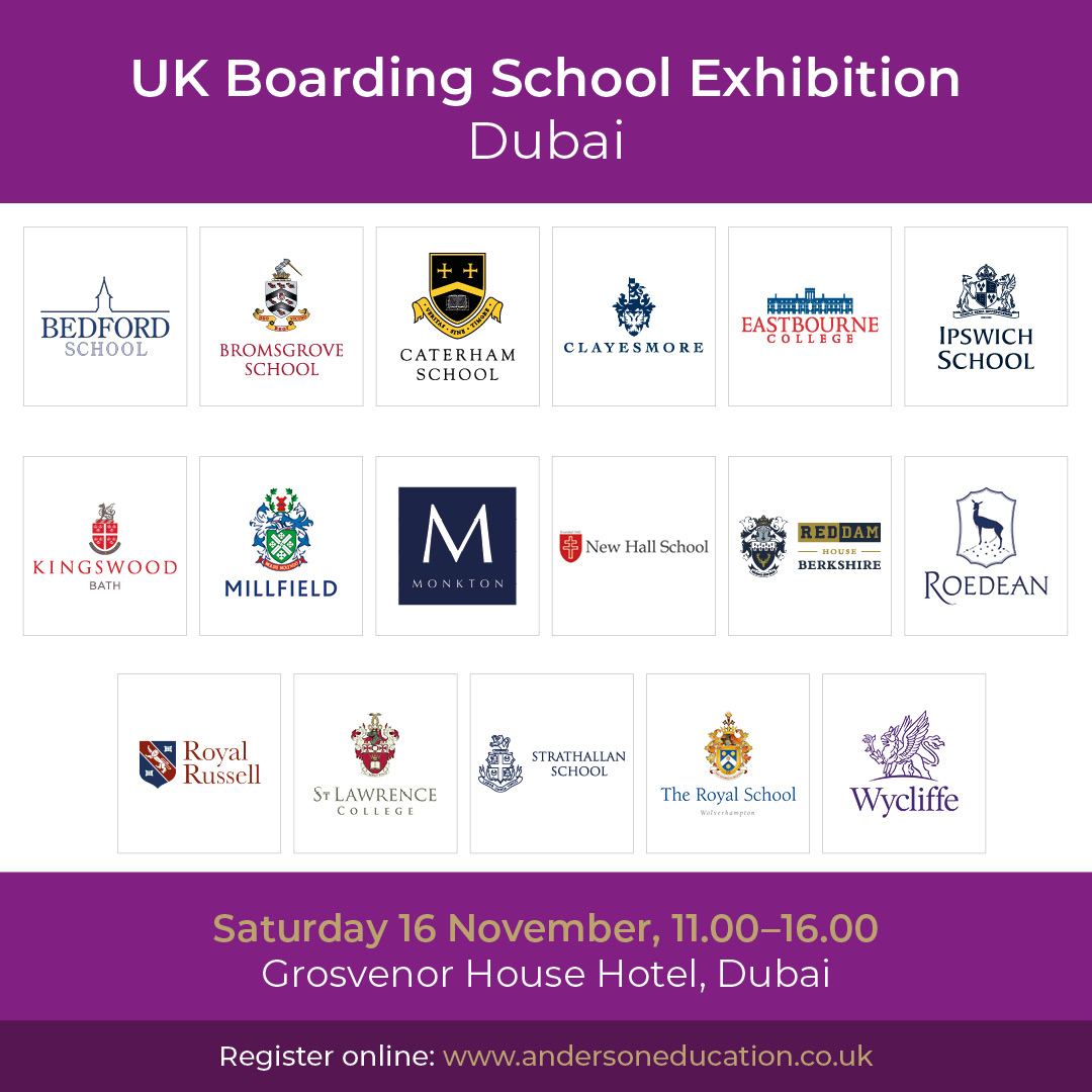 New Hall School will be at the UK Boarding School Exhibition in Dubai! Come find out more about our idyllic 70-acre campus, exceptional sport and performing arts facilities, and extraordinary academic results 🌟

Register for the Exhibition in Dubai: andersoneducation.co.uk/exhibitions/du…
