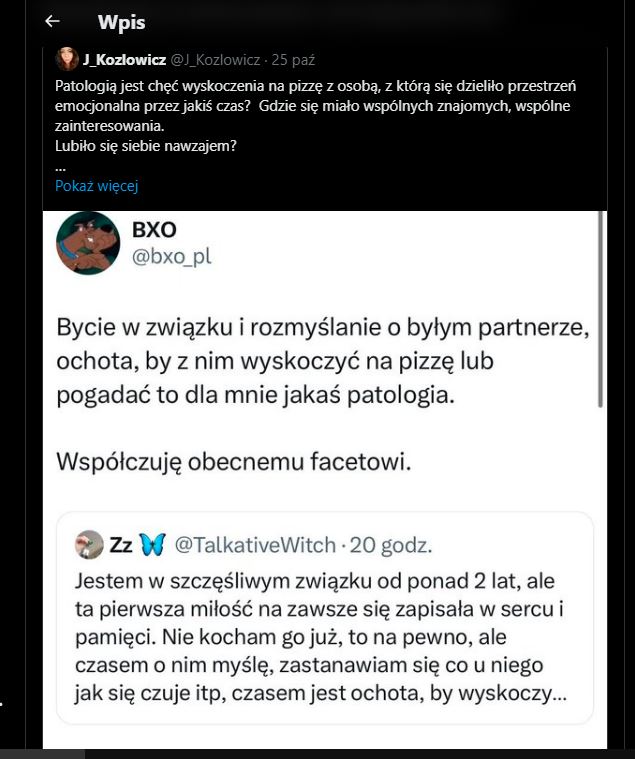 To jest to o czym mówi redpill w zakresie przebiegu - im mniej tym lepiej, a najlepiej zerowy. Poźniej dzieją się takie rzeczy jak u Justysi czy tej drugiej - małżeństwo z wyrachowania z facetem który jest tylko Bproviderem, i tęsknota za kutasem byłego.