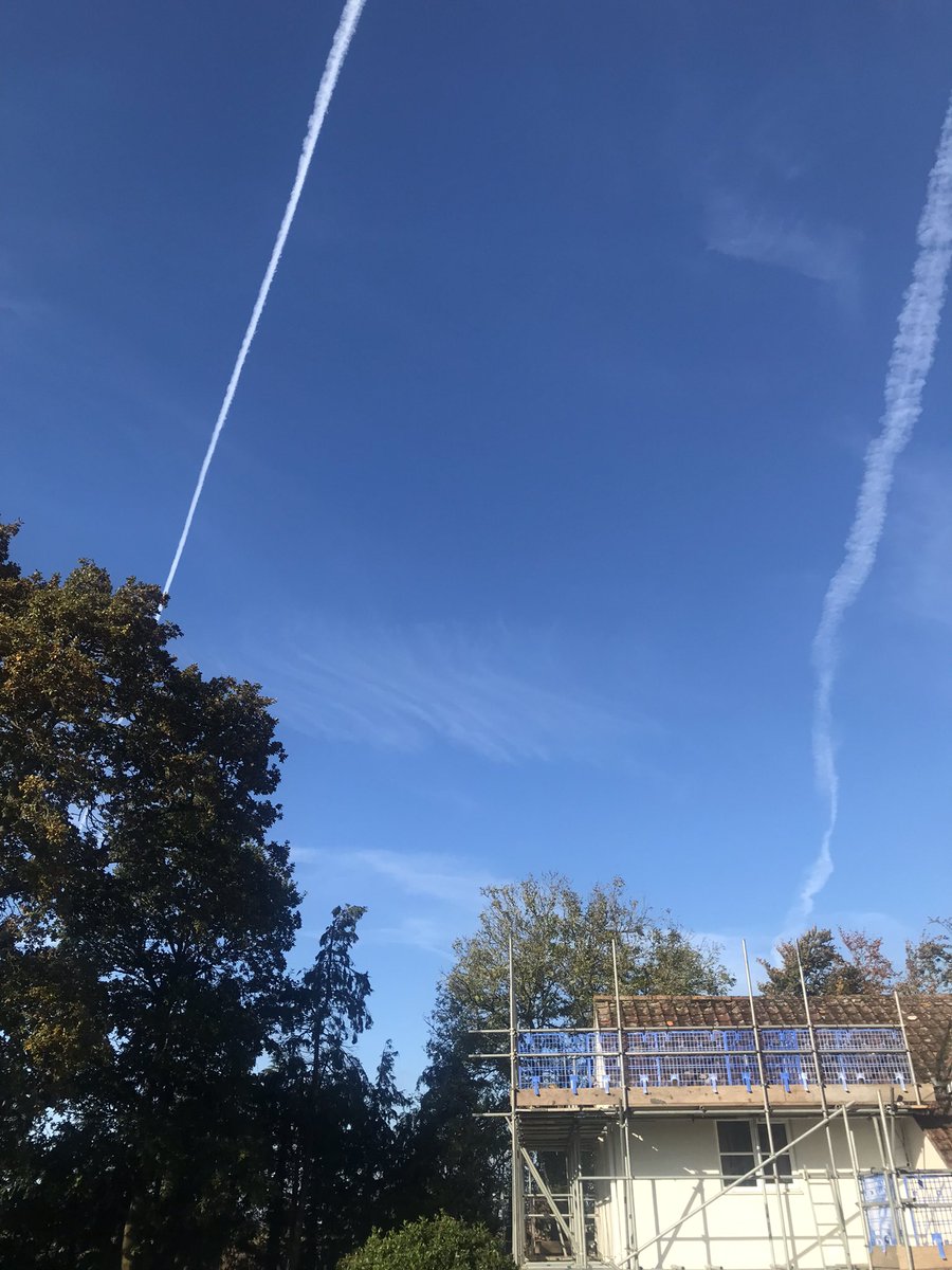 Blue skies and scaffolding!