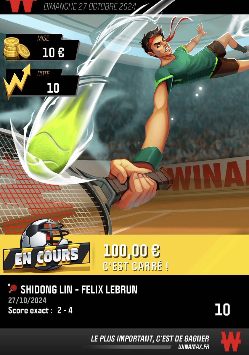 Magic__Bet's tweet image. Aujourd’hui, les amis F, Lebrun
 Mise : 40 €