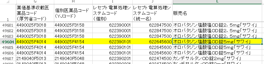 TeraNao7's tweet photo. @LaboData 氏より、統一名収載品の個別銘柄のYJコードも含めた対応表を、Medis-DCが無料で公開していると教えて頂いたので、サイトに追記 https://t.co/RF827FsXE2
添付画像のように医薬品マスターで確認できない統一名個別銘柄のYJも見れます。
軽く検索して調べてもこういうのひっかからないんだよな https://t.co/YGrLjcGPQw