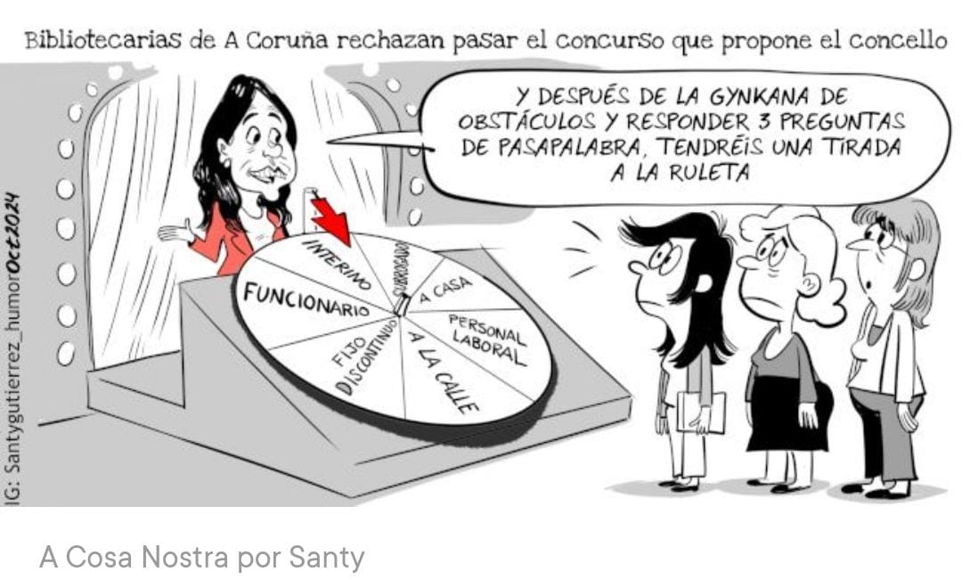 biblioprecarias's tweet photo. 75 coruñeses e coruñesas, despois de 25 anos traballando en precariedade pero con entusiasmo para levar as @bibcoruna a  toda a cidadanía e alcanzar prestixio nacional acadamos este "premio" desde o @ConcelloCoruna e @inesreygarcia: quedarnos na rúa. https://t.co/9tzzCzTjYn