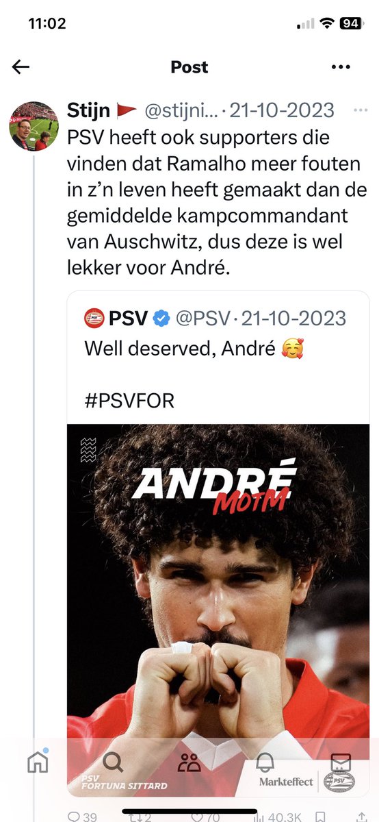 Erik1704's tweet photo. @stijnisdruk @BartvdBroek1 Ja klopt , vooral iemand die de holocaust te pas en te onpas gebruikt voor wat aandacht en clicks toch stijntje. Eerst de vergelijking maken tussen de Amsterdam Arena en een WWII kamp en dit bv ?👇🏼👇🏼👇🏼 https://t.co/sBjjwdVtkg