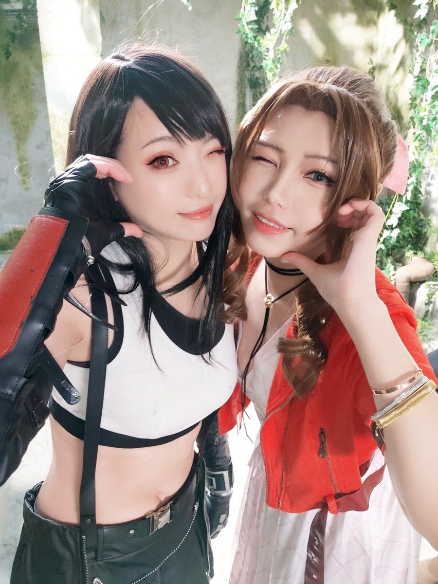 今天是賣花少女😼🌷
蒂法： 御貓 <a href="/lainray77/">御貓-Ray</a> 
 #ファイナルファンタジー7 #FinalFantasyVII #aerith