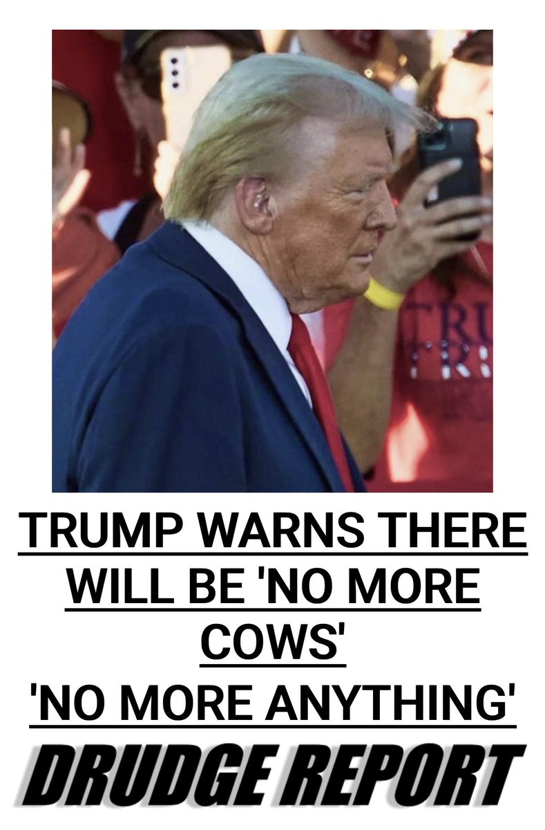 Ah, yes, the idiot’s classic ‘War on Cows’ platform. #TwoTone