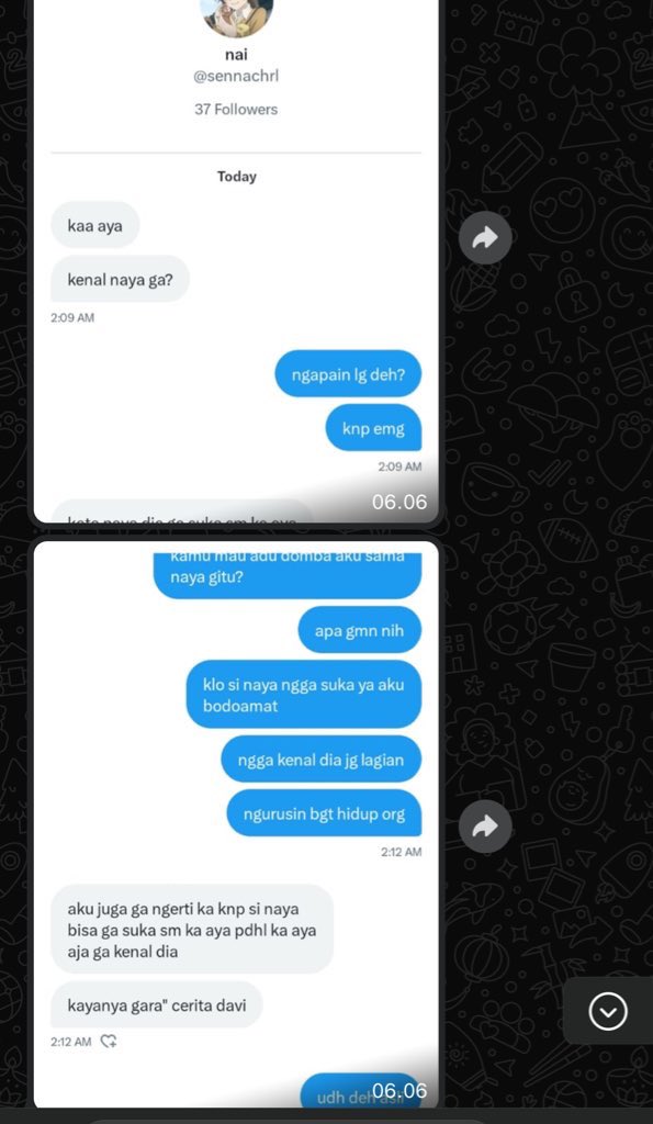 bluebuuk's tweet photo. @sennachrl sini deh mending dm gua aja biar jelas lo ada masalah apa sama gua https://t.co/1Tu9SdGLIQ