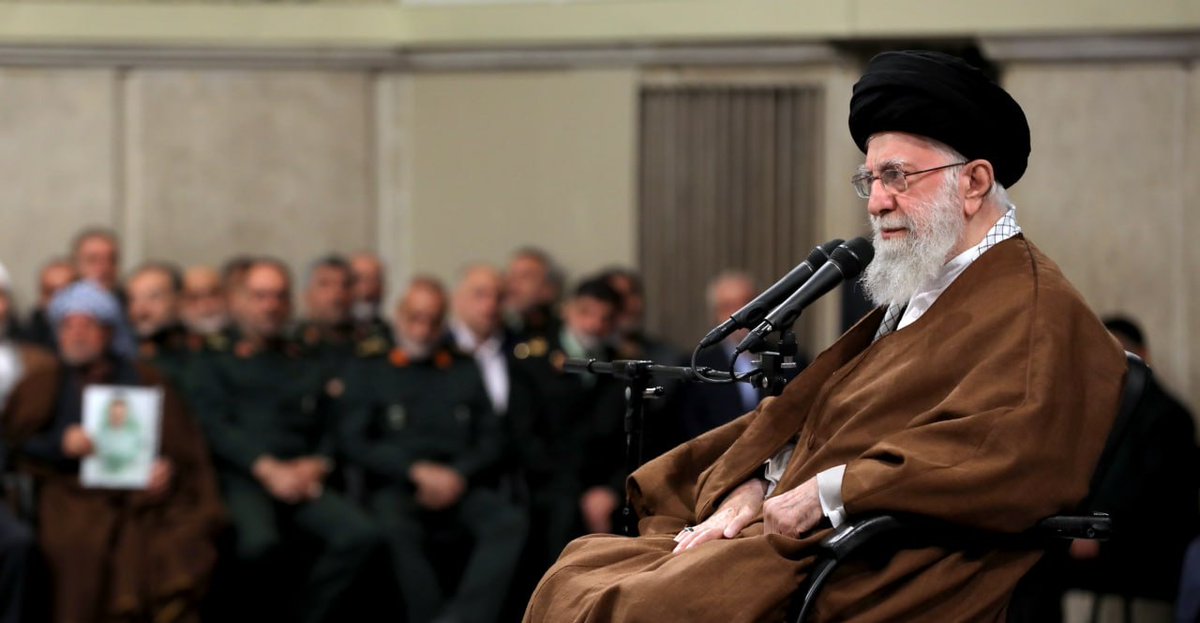 IranObserver0's tweet photo. ⚡️JUST IN

Israel made a wrong move two nights ago. We must make them understand the power, determination, and initiative of the Iranian people - Ayatollah Khamenei 

He said something very important which can have a deep meaning behind it 👇🏻

"Our officials should be the ones to precisely apprehend what Needs To Be Done (to show the power of Iranian people to enemy) and do Whatever is in the Best Interest of this Country"