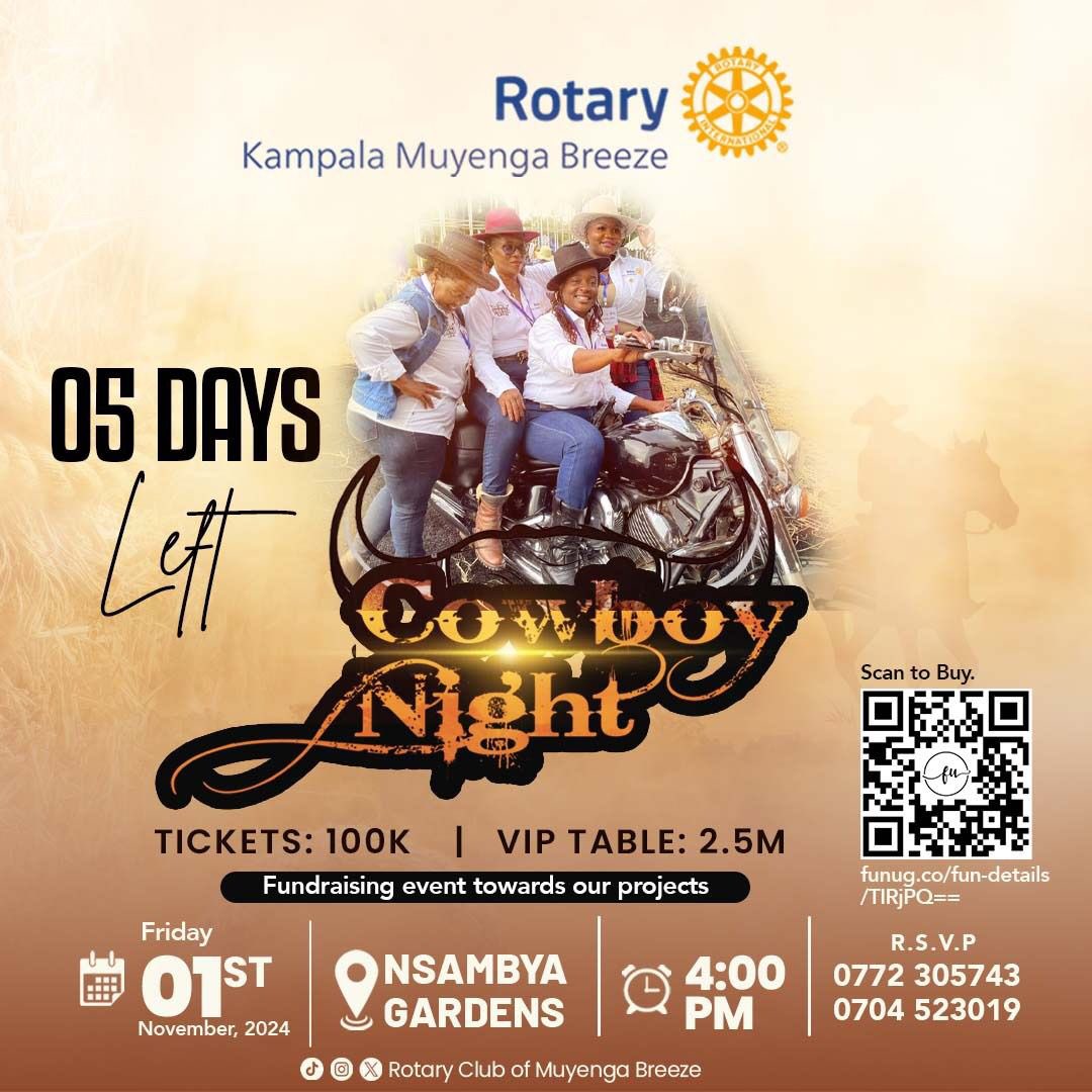 MuyengaBreeze's tweet photo. We are only 5 days away from the Cow Boy Night👢
Have you secured a ticket to the event,
Payment link: https://t.co/r0XUuJZG0B
Date: 1st November 2024
Venue: Nsambya Gardens
Time: 4:00pm
Individuals: 100,000/=
Tables: 2.5Million
#CowBoyNight
#CowBoyClub https://t.co/JLZMucIkzx