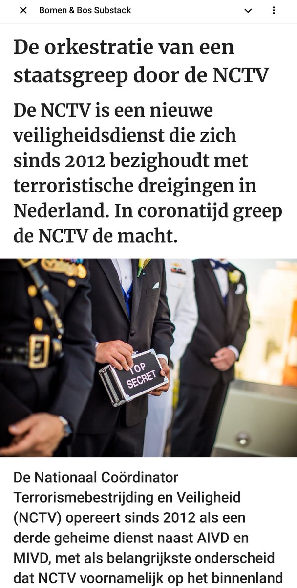 SanneVermond's tweet photo. 1
@FleurAgemaPVV over de pandemische paraatheid die voortvloeit uit verdragsrechtelijke verplichtingen met de #NAVO en de regie van de #NCTV #ComplotFeit
@CeesCees72 heeft al op 27 November 2022 de NCTV onthuld. Lees het nog eens zie 2 https://t.co/cgsNVl1jHe