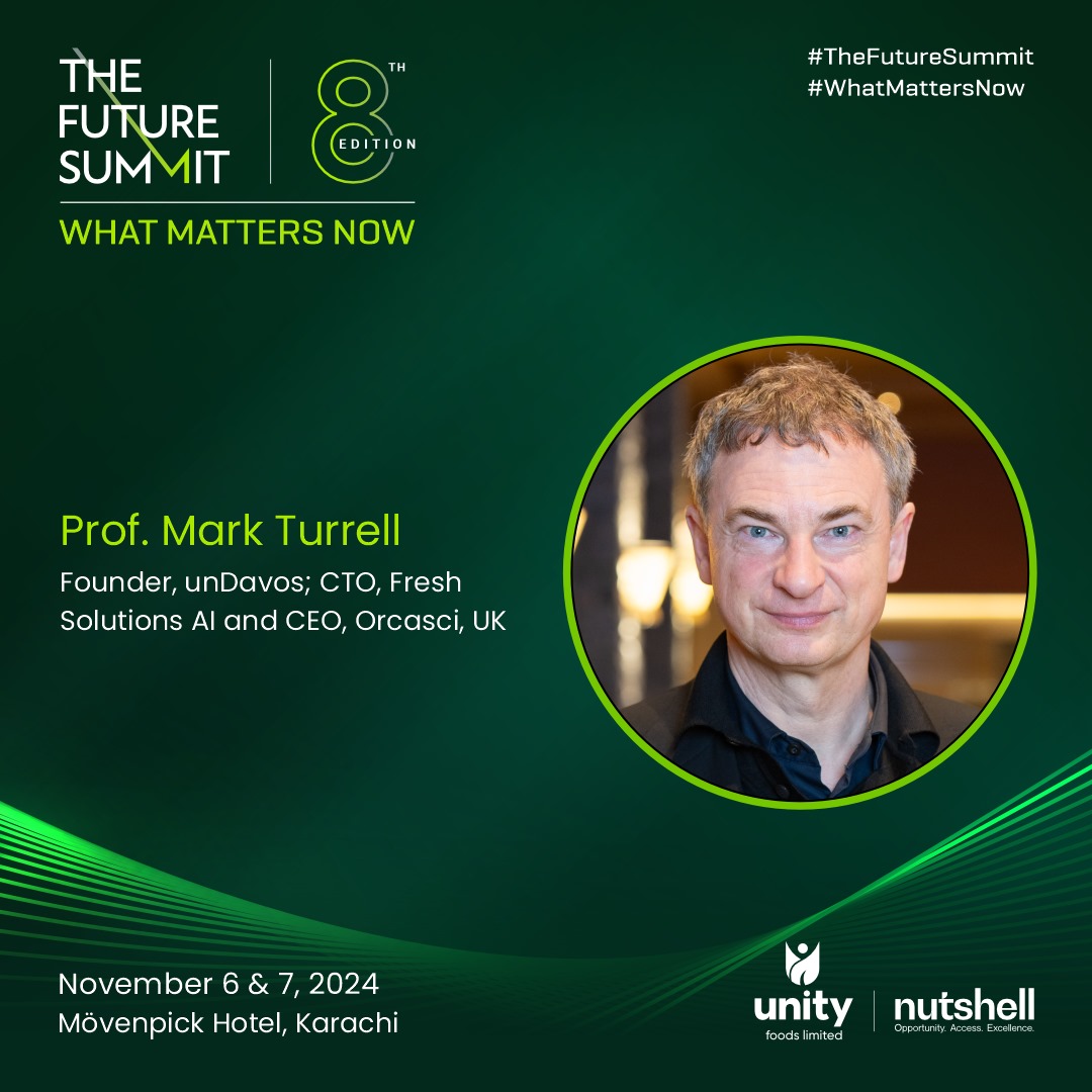 Nutshell Group (@nutshellgroup) on Twitter photo Prof. Mark Turrell (<a href="/mark_turrell/">Mark Turrell</a>), Founder, unDavos; CTO, Fresh Solutions AI and CEO, Orcasci, UK, will be speaking at THE FUTURE SUMMIT 8th Edition on November 6 & 7, 2024 at the Mövenpick Hotel, Karachi.
<a href="/MAzfarAhsan/">Muhammad Azfar Ahsan</a> <a href="/RabiaShAhmad/">Rabia Shoaib Ahmad</a> <a href="/usmanyousufmusa/">Usman Yousuf Musa</a>
1/3 Prof. Mark Turrell (<a href="/mark_turrell/">Mark Turrell</a>), Founder, unDavos; CTO, Fresh Solutions AI and CEO, Orcasci, UK, will be speaking at THE FUTURE SUMMIT 8th Edition on November 6 & 7, 2024 at the Mövenpick Hotel, Karachi.
<a href="/MAzfarAhsan/">Muhammad Azfar Ahsan</a> <a href="/RabiaShAhmad/">Rabia Shoaib Ahmad</a> <a href="/usmanyousufmusa/">Usman Yousuf Musa</a>
1/3