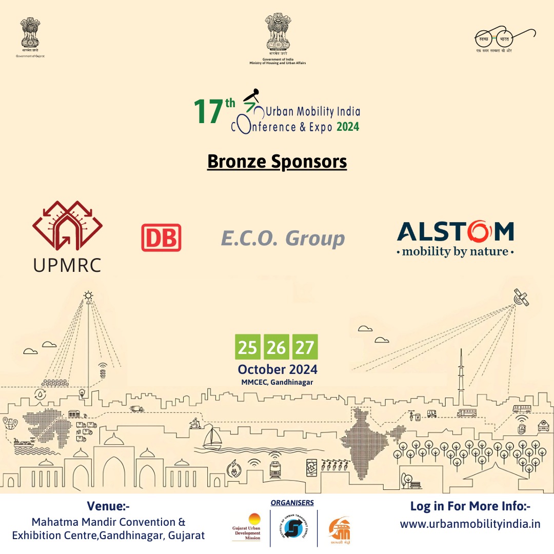 Meet our Bronze Sponsors at the 17th Urban Mobility India Conference &amp; Expo 2024

📅 Oct 25-27 | 📍 Mahatma Mandir, Gandhinagar.
🌐 More info: urbanmobilityindia.in

#UMI2024 #UrbanMobility #SustainableTransport #UrbanMobility