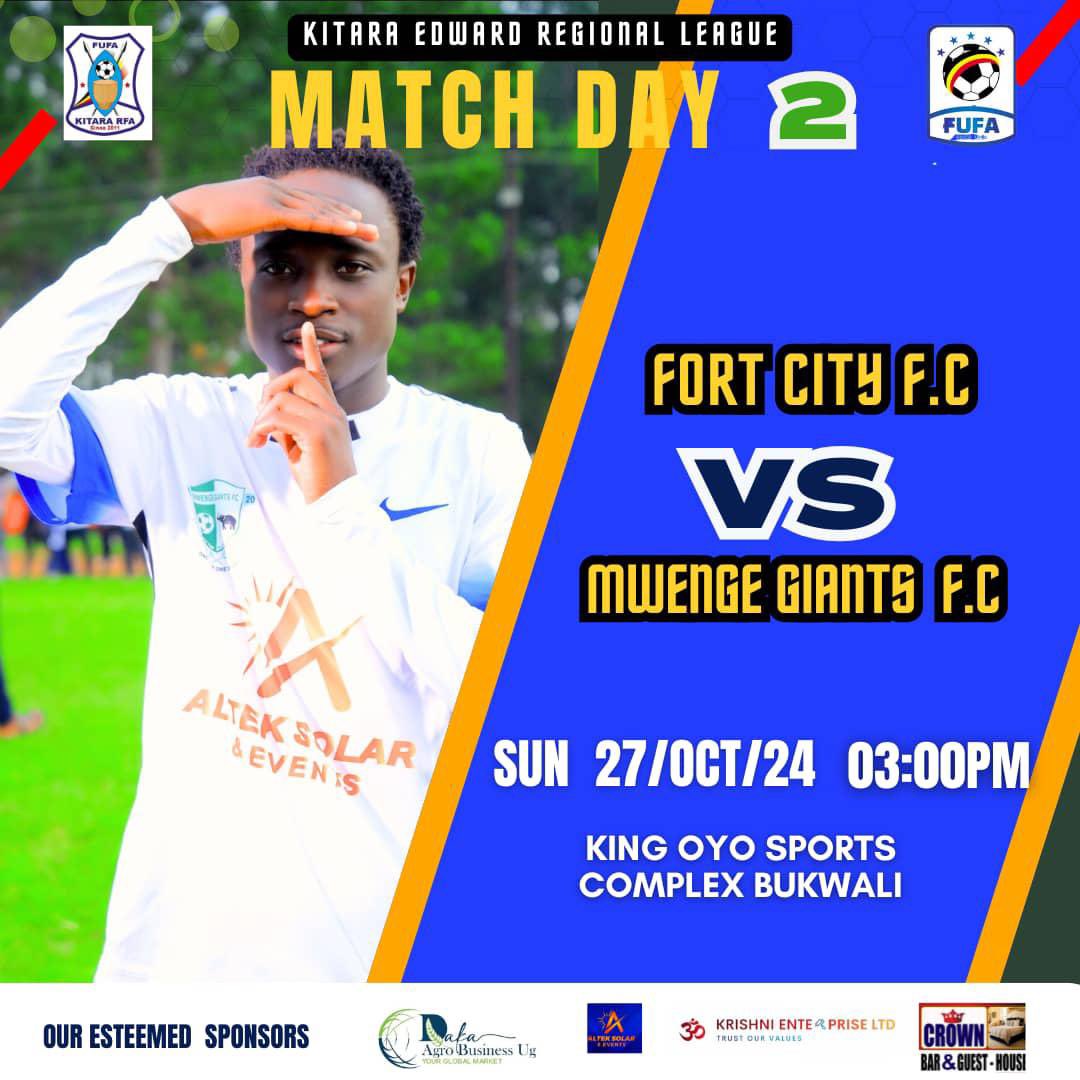 FcMwenge's tweet photo. Our first away game takes us to the Mighty City in Fort , aderby awaits us as we take on Fort city Fc at King oyo. Sports  complex Bukwali , 
Cmon Giants of Mwenge🐘🐘🐘🙏 https://t.co/FPcQFkiOcU