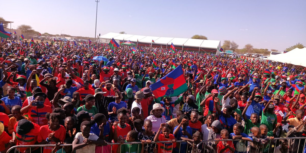 NShaningwa's tweet photo. Thank you Otjozondjupa for rallying behind SWAPO &amp; its Presidential candidate, Cde. Netumbo Nandi-Ndaitwah, The Chosen One.

We will continue to talk to our people in all 121 constituencies &amp; 14 regions, &amp; continue uniting them to achieve a common goal of economic prosperity. https://t.co/lRga41dDFv