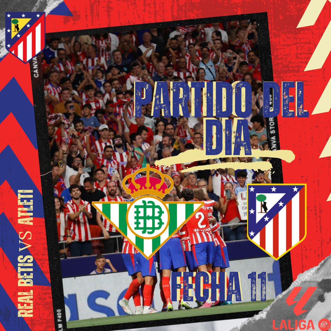 PenaAtletiCol's tweet photo. ⚽ @realbetisbalompie vs @atleticodemadrid 
📆 27/10/2024
⏱️ 12:30 HRS. Colombia 
🏟️ Benito Villa Marin-Sevilla

#LaLigaEASport 
#BetisAtleti
#peñaatleticolombia 
#corajeycorazón 
#nuncadejesdecreer https://t.co/0ll3KHG5T1