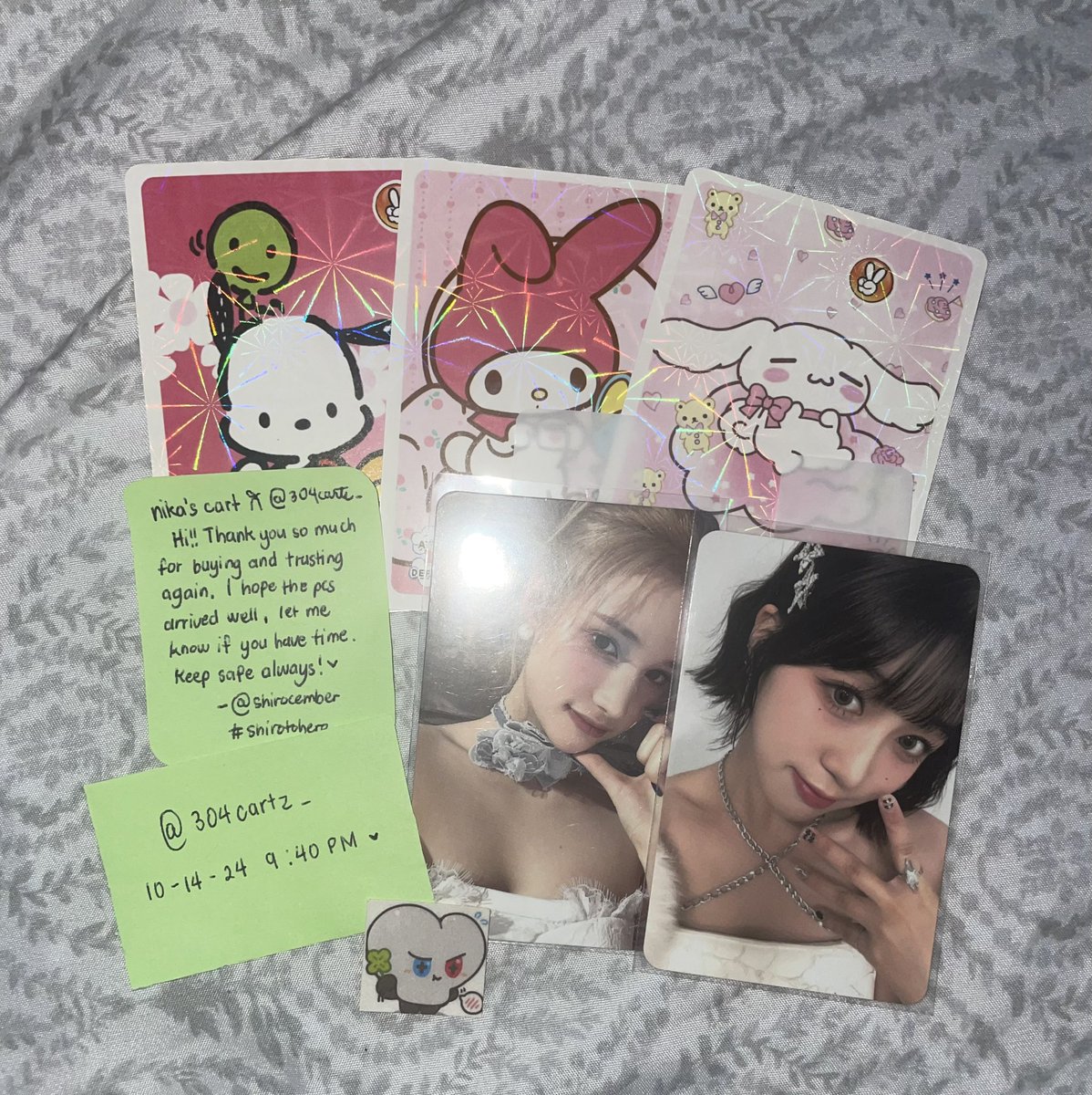 304cartz_'s tweet photo. 💌 : @shirocember #shirotohero 

hi !! i just received the hiyyih and hikaru pcs thank u so much and for more transactions in the future 🩷 #nikasmails https://t.co/FAl4C5tADg
