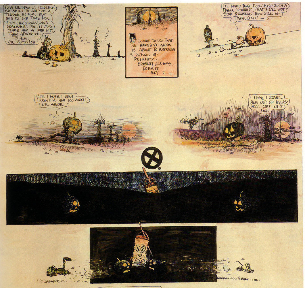 bckomix's tweet photo. George Herriman
Halloween Krazy Kat strip (1917) https://t.co/5qHafFocBP