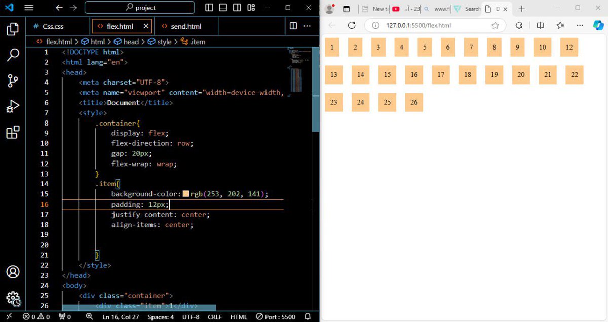 FatimaYousufi's tweet photo. Reviewing #Flex and #grid_layout css 

@E_Ehrari 
@f_forough 
@CodeToInspire
 
#Afghangirlscode 
#css2024 
#CSS3 https://t.co/hyeI1UYRnw