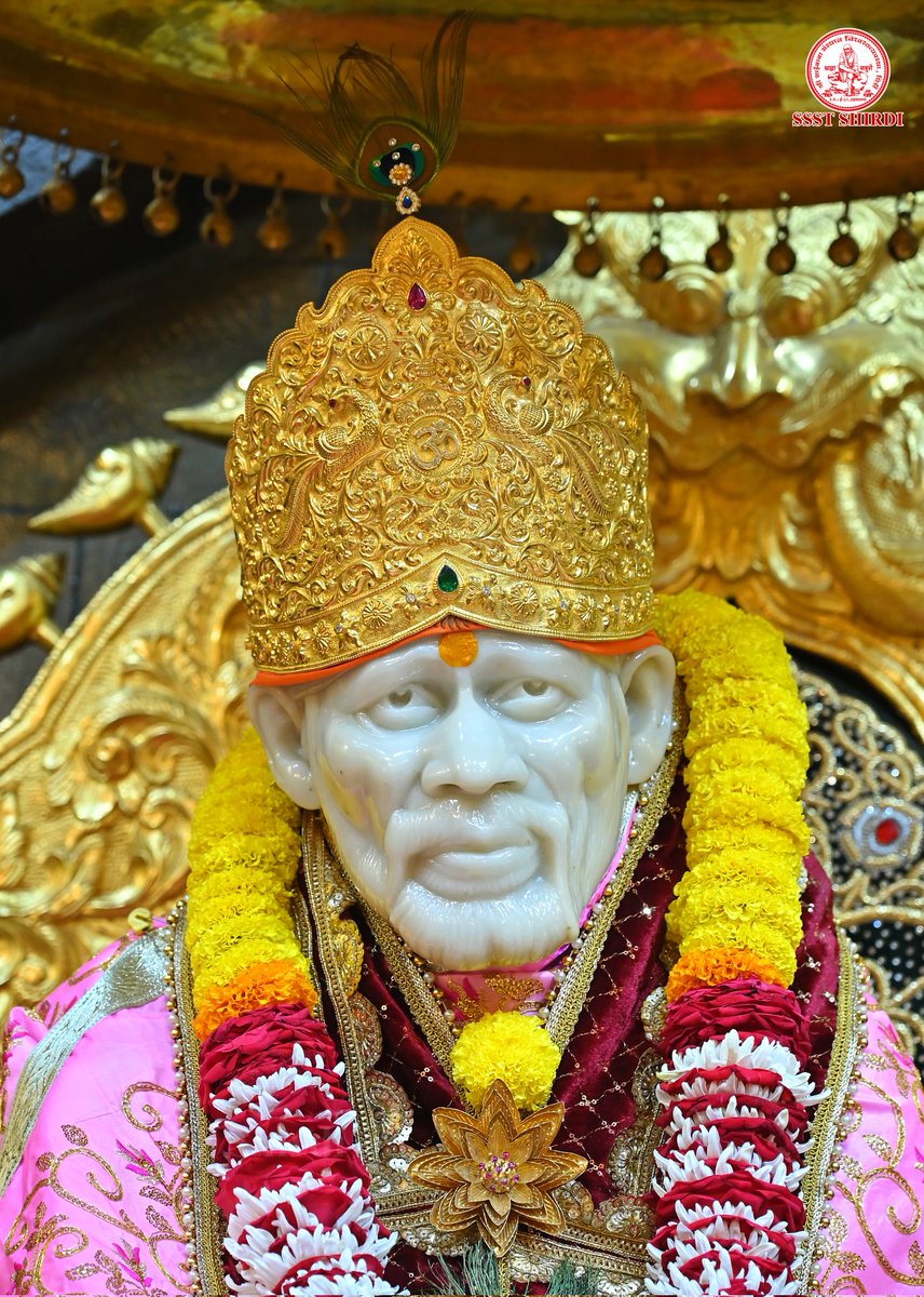 SSSTShirdi's tweet photo. *!! ॐ साई राम !!*
*श्री साईबाबा संस्थान विश्वस्त व्यवस्था,शिर्डी*
*!! ॐ Sai Ram !!*
*Shri Saibaba Sansthan Trust, Shirdi*
≈≈≈≈≈≈≈≈≈≈≈≈≈≈≈≈≈
 *आरती :-माध्यान्ह आरती* 
*रविवार २७ ऑक्टोबर २०२४*    
*Aarti :- Madhyan Aarti*
*Sunday 27 Oct 2024* https://t.co/beYDS8SpqY
