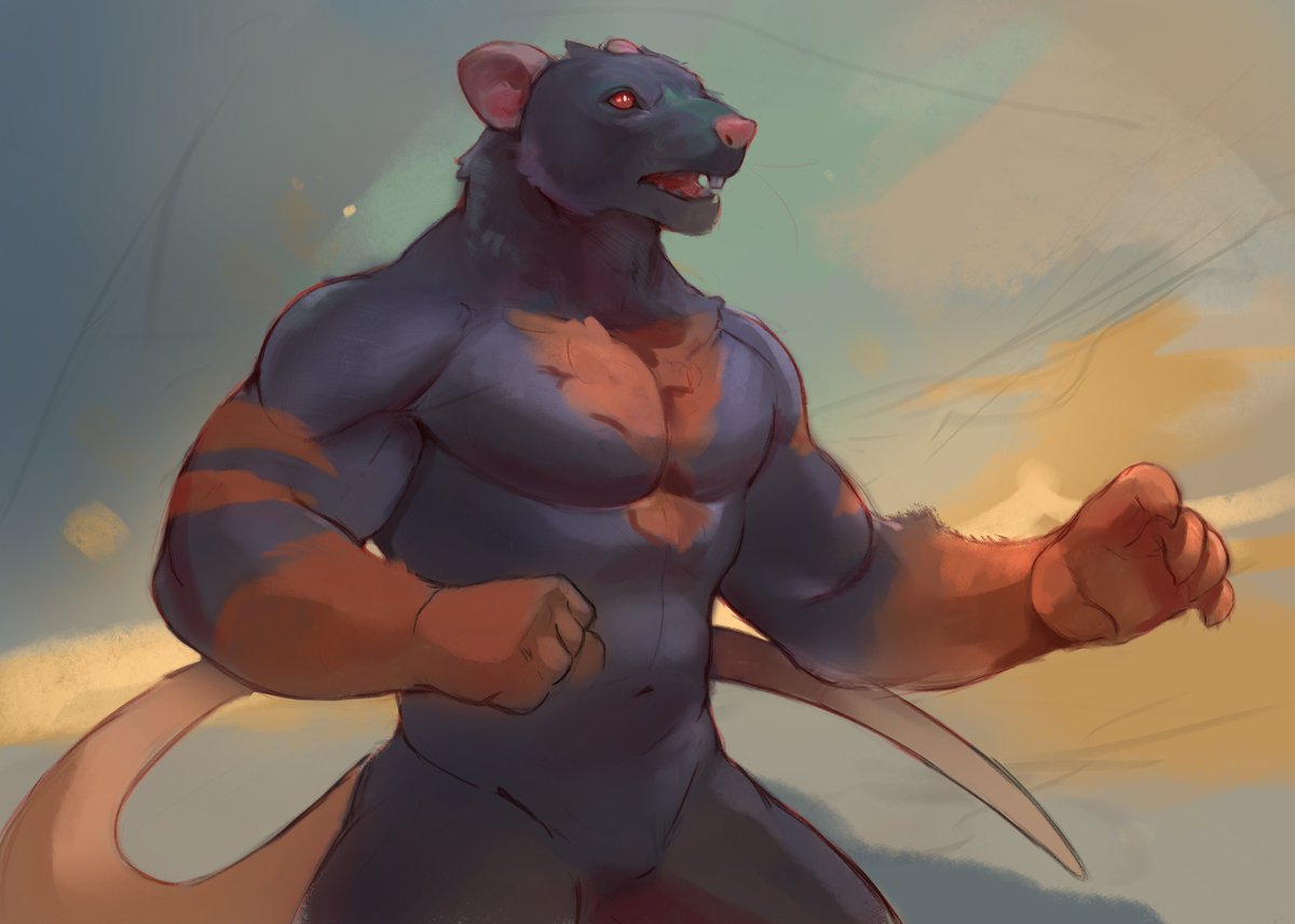 notsophatmatt's tweet photo. Day 18 of Weretober 2024 
Rat https://t.co/0vKRW5U7Aw