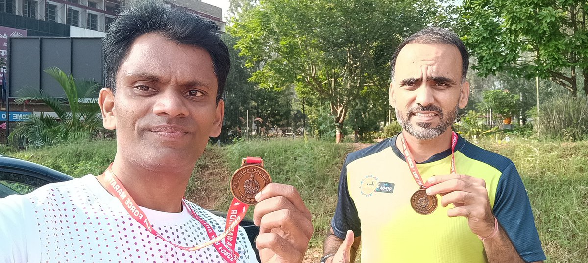 ngurralu's tweet photo. Airforce Half marathon 2024
It's an incredible experience to run at Yellanka air base .
Finished the race at 4:30 Per Km at a comfortable pace.. https://t.co/ulsCgXBaRb