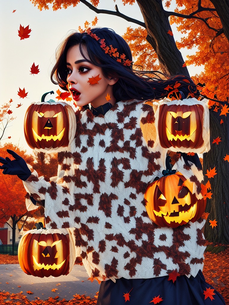 QuickQRArt's tweet photo. The leaves are falling, the wind is howling, Halloween is calling.

 #QuickQRArt #QRcode #QRart #AIart #halloween https://t.co/6G3VU3ussF