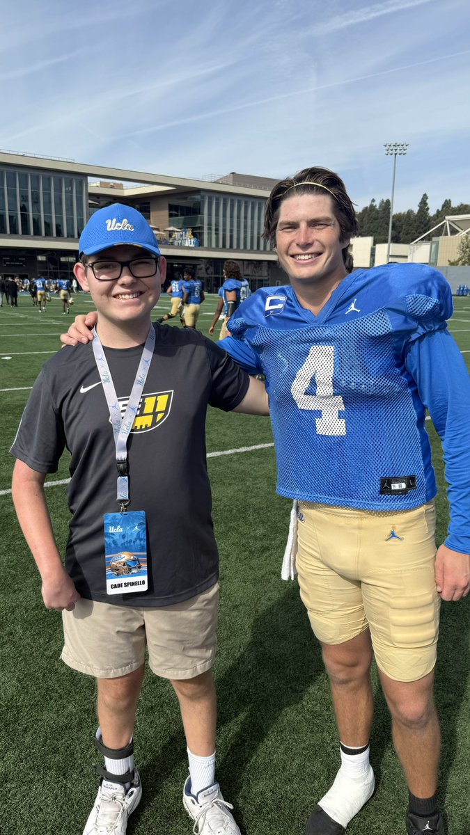 Teamsupercade's tweet photo. Thank you @UCLAFootball and @DeShaunFoster26 for making this day extra special. Go Bruins! https://t.co/F6d5Qtb6Qe