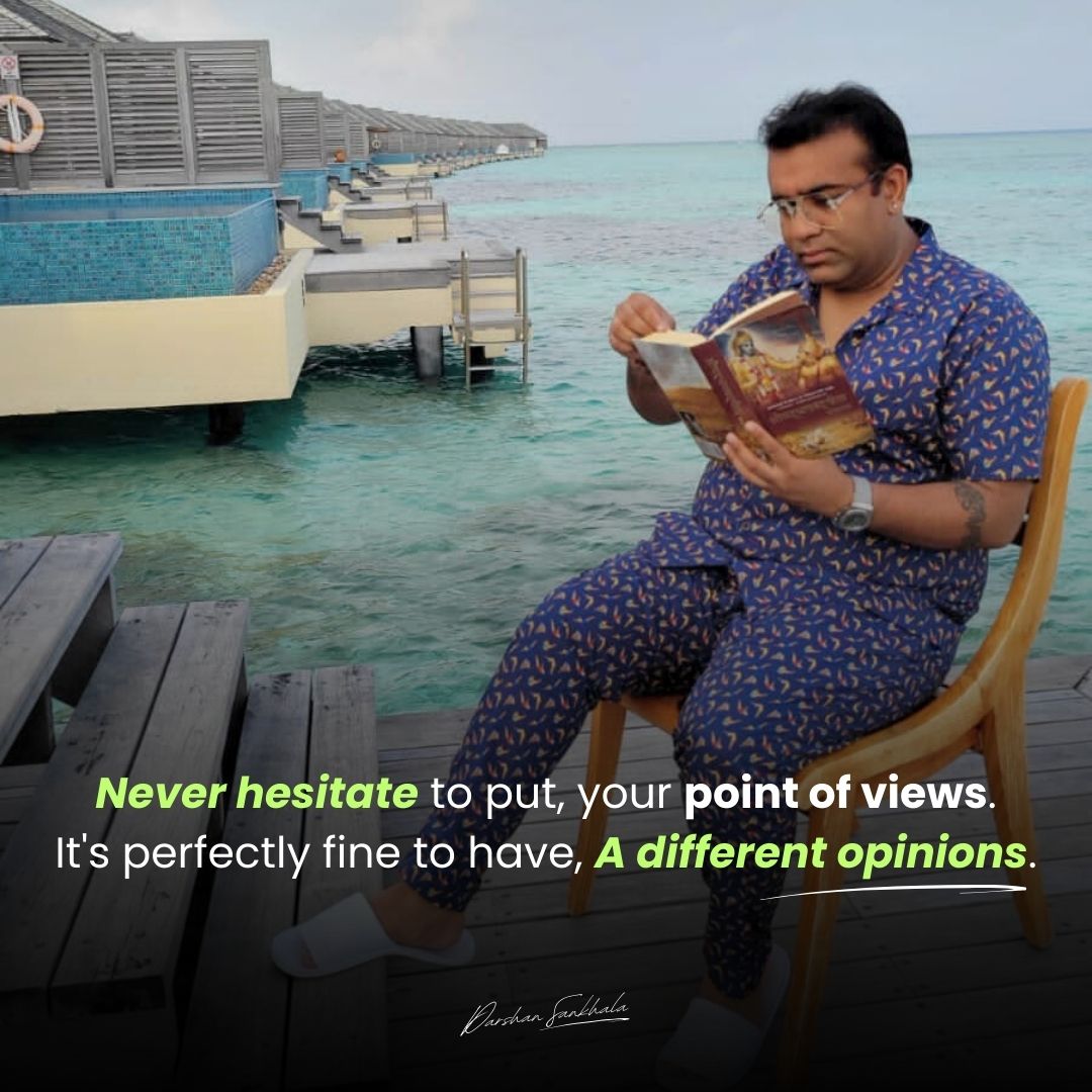 sankhala_darsh's tweet image. &quot;Apne vicharon ko rakhne se hichkichaaye nahi. Har insaan ka nazariya alag hota hai, aur yahi humari pehchaan hai. #PointOfView #DifferentOpinions #DarshanSankhala&quot;