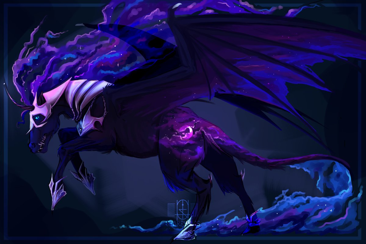 haven't actually seen this show but we have it on in the background a lot for the dogs LMAO.
DTIYS redraw of @.strawberryheartart 's fuckin wicked nightmare moon design (run on her insta; same name) that i had way more fun with then expected
#mylittlepony #mlptwt #mlpredesign