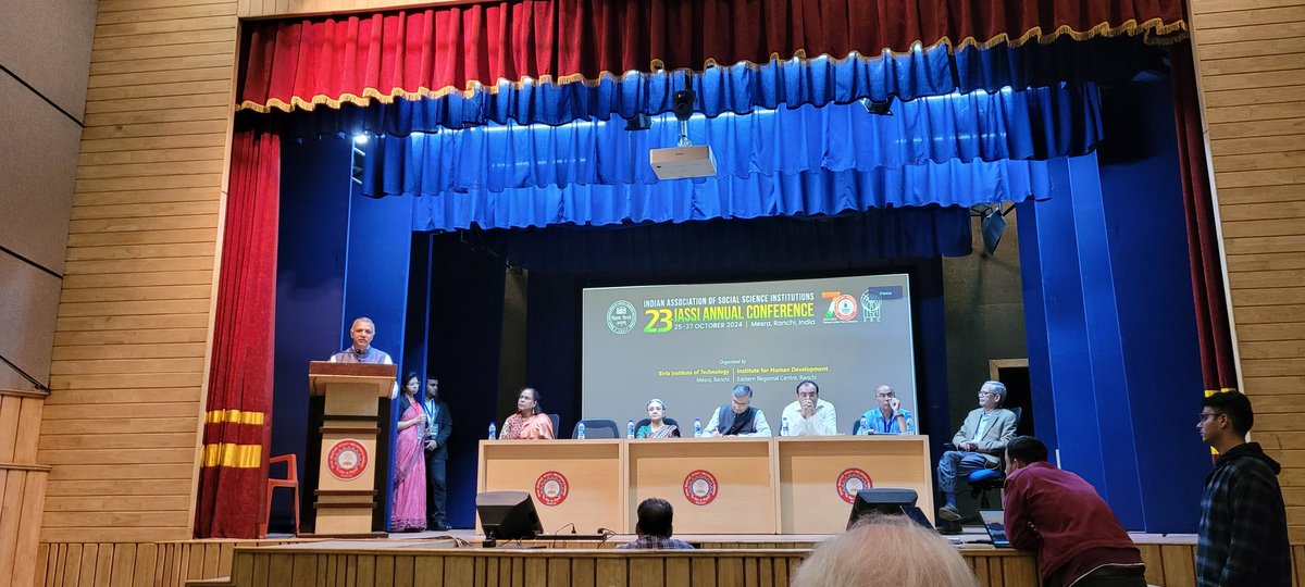 IASSI <a href="/iassi_india/">IASSI</a> 23rd Annual Conference in Ranchi comes to a close with a profound Valedictory Session. Prof <a href="/Sachin_Chat/">Sachin Chaturvedi</a>, President IASSI calls for in-depth assessment of emerging geopolitical realities and their impact on economy and society with multidisciplinary and