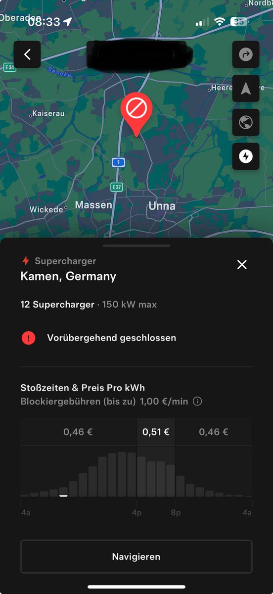 Tesla #SuperCharger in #Kamen wird wohl seit einiger Zeit umgebaut. Kommt wohl bald der V4 Charger… #SuC #Tesla