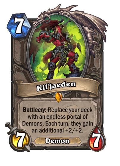 brutusbustus's tweet photo. @imik_plays @PlayHearthstone @Hearthpwn Kil’Jaeden! Favorite character from WoW-lore, he’s a super edgy guy with a vendetta - what’s not to like https://t.co/AS3cA0zCrR