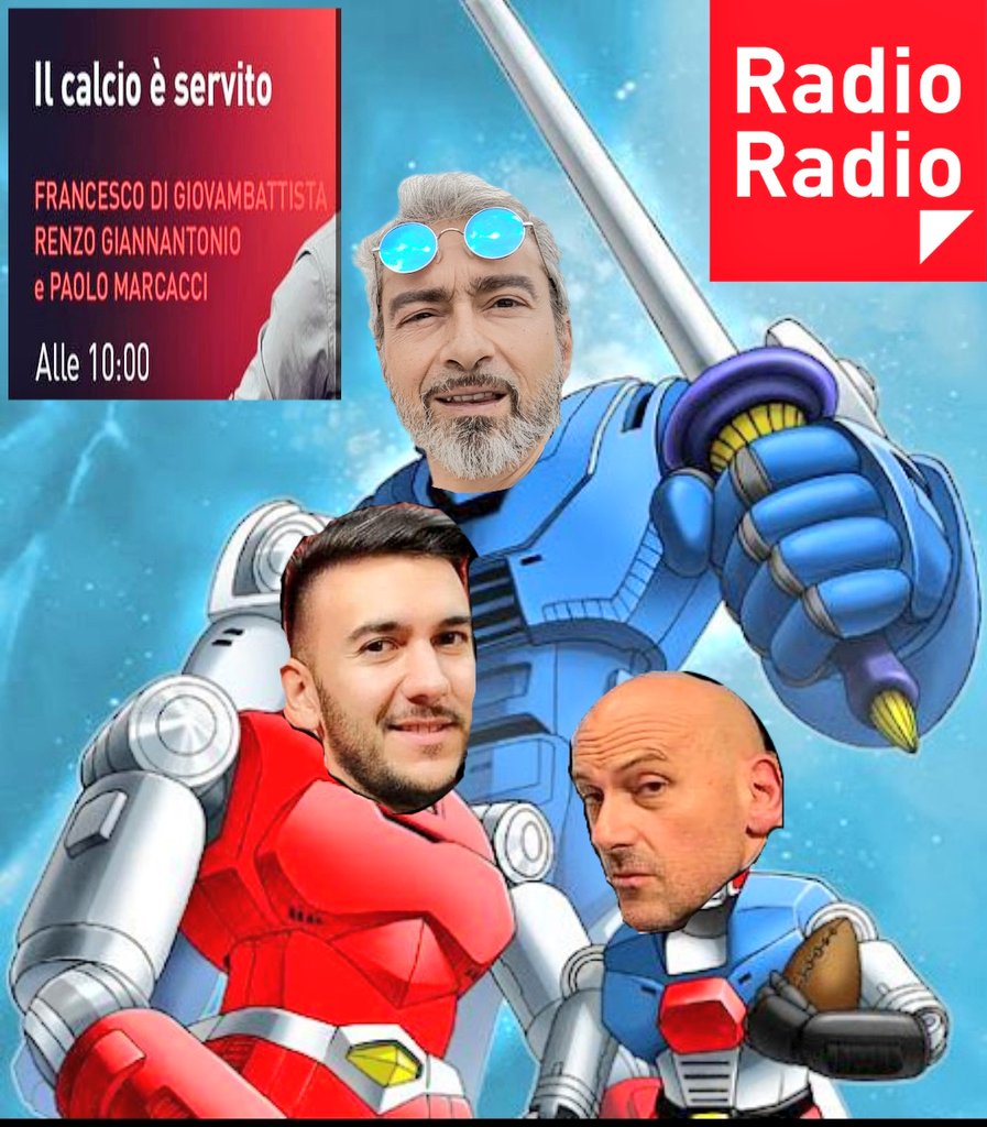 RenzoGiannanto1's tweet photo. Dalle 10:00 alle 13:00 #IlCalcioÈServito si sente solo su @RadioRadioWeb (FM 104.500 - DAB - App) con @FradigioRR & @PaoloMarcacci feat. @steagresti @AlfonsoRaniero @simonepieretti1 @RobMaida #StefanoAgresti #FAspri @MarcoGiordano6 @MichaelCuomo7 @enricocamelio @Erfaina1988 https://t.co/eaOdFtFEhS