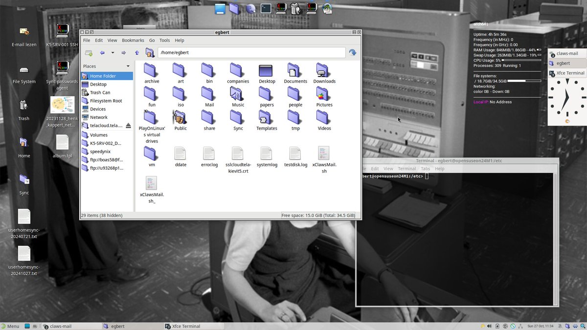 egbertkappert's tweet photo. @itsfoss openSUSE Tumbleweed with xfce https://t.co/nBPS7zx42m