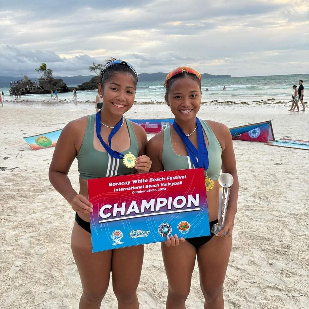 JuliaDelFP's tweet photo. Congrats Juju and UPWBVB Team —Boracay White Beach Festival 2024 - International Beach Volleyball League Champion ❤️✊🏻 

So proud of you @_julia_del 👏🏻

#UPFight
#JuliaDeLeon https://t.co/b0ftzzNMcd