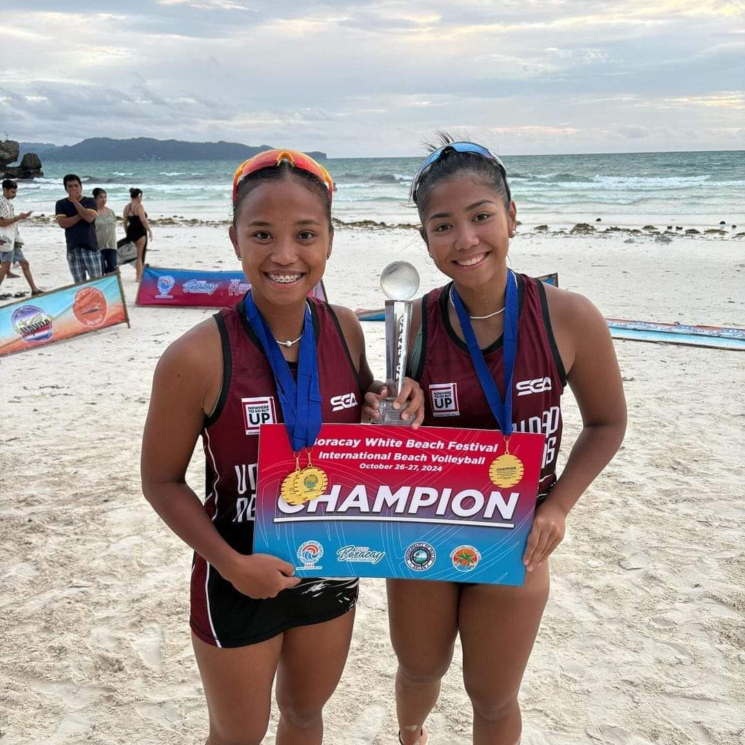 JuliaDelFP's tweet photo. Congrats Juju and UPWBVB Team —Boracay White Beach Festival 2024 - International Beach Volleyball League Champion ❤️✊🏻 

So proud of you @_julia_del 👏🏻

#UPFight
#JuliaDeLeon https://t.co/b0ftzzNMcd