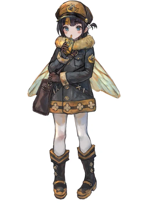 締め切りパニックなのでskebで描かせてもらったキャラデザあげときます 