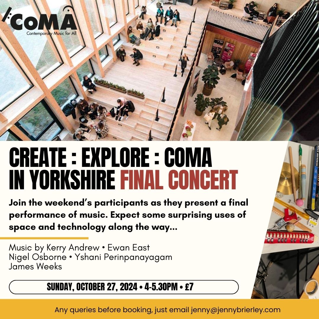 If you're in York this afternoon, do come and join us for the concert at 4pm!