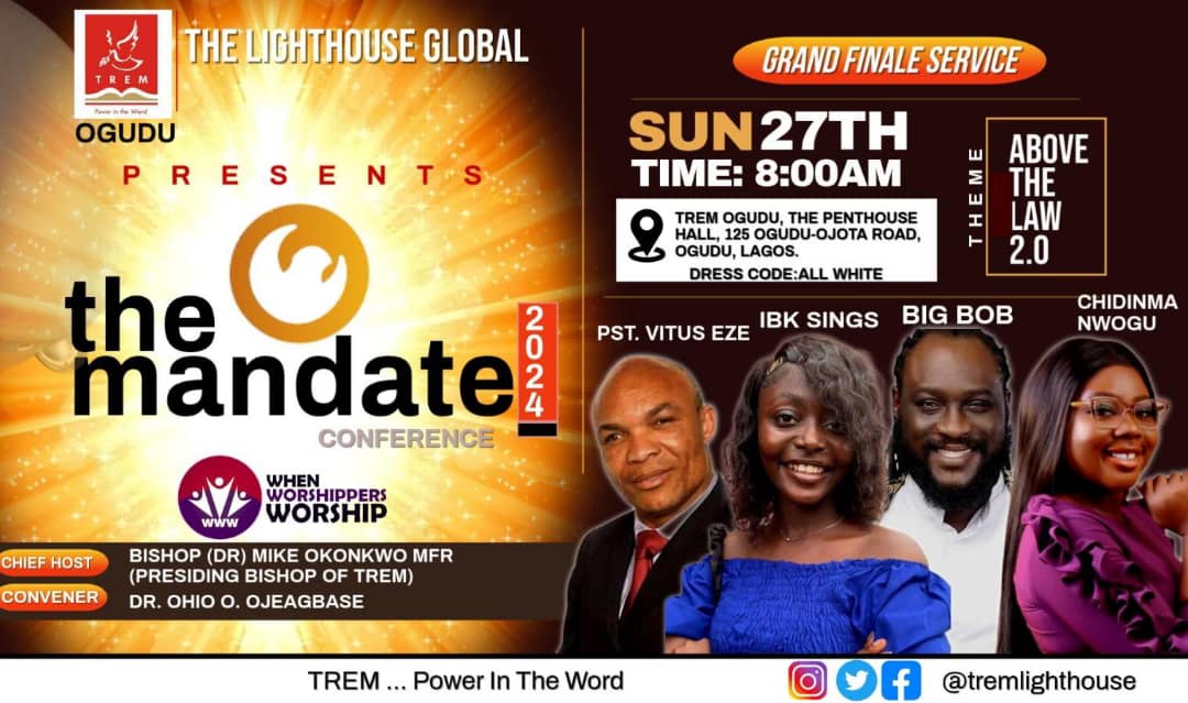 The Grand Finale of The Mandate Conference 2024 with Theme: Above The Law 2.0 which brought more balanced gospel to our understanding of the Revelation of JESUS. It is When Worshippers Worship <a href="/drmikeokonkwo/">Bishop Mike Okonkwo</a> <a href="/ohiocom/">Dr. Ohio O. Ojeagbase</a> <a href="/mondaynwogu/">monday Chizuruoke nwogu</a> <a href="/bobbyfrancy/">Boye Ayewamide</a> <a href="/tremhqt/">🇳🇬 The Redeemed Evangelical Mission (TREM)</a> #TMC2024 #W3 #TREMOGUDU