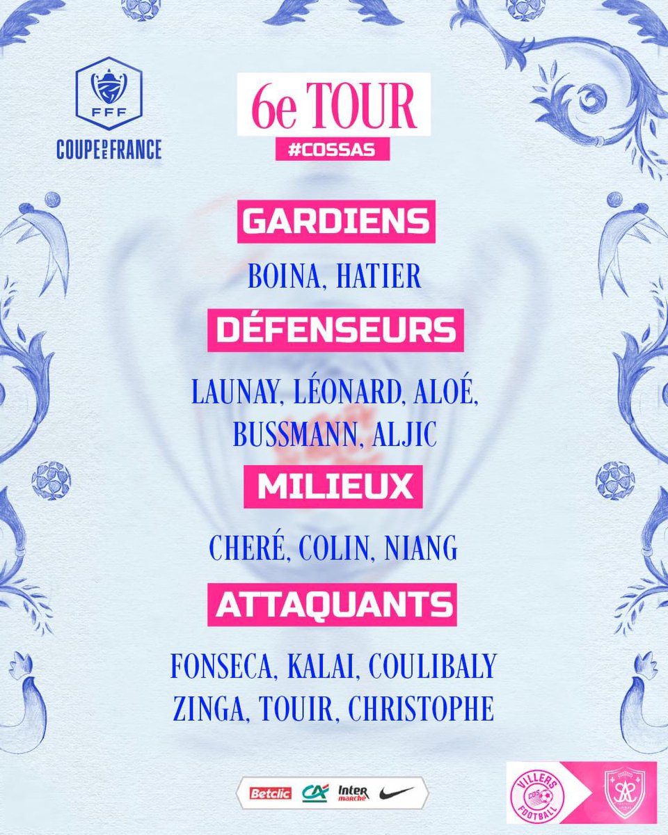 SAS_EPINAL's tweet photo. Découvrez le groupe retenu par Nicolas Rabuel pour ce 6️⃣ ème Tour de Coupe de France de Football ! 💛💙

 #AllezLesJaunes #sas #epinal #GrandirEnsemble #TeamSAS #shineinyellow #TousEnsemble #SASFamily #AllezLesBoutonsDOr https://t.co/74bOeB7Egf