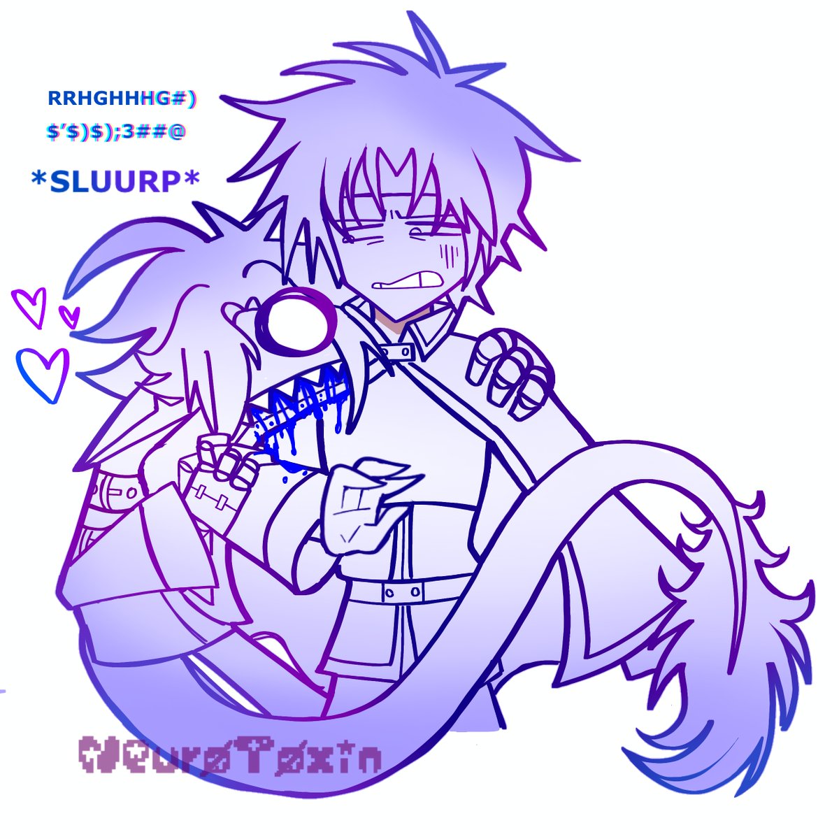 NeuroBlue_'s tweet photo. Neuro when no kiss (she already had 4483 today)
#yumeship #schezowegey https://t.co/0ZKPgs6mzJ