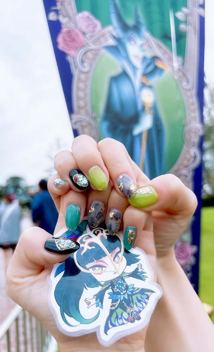 ネイルをフレンジーカラスダンサーイメージにしました！ moco様