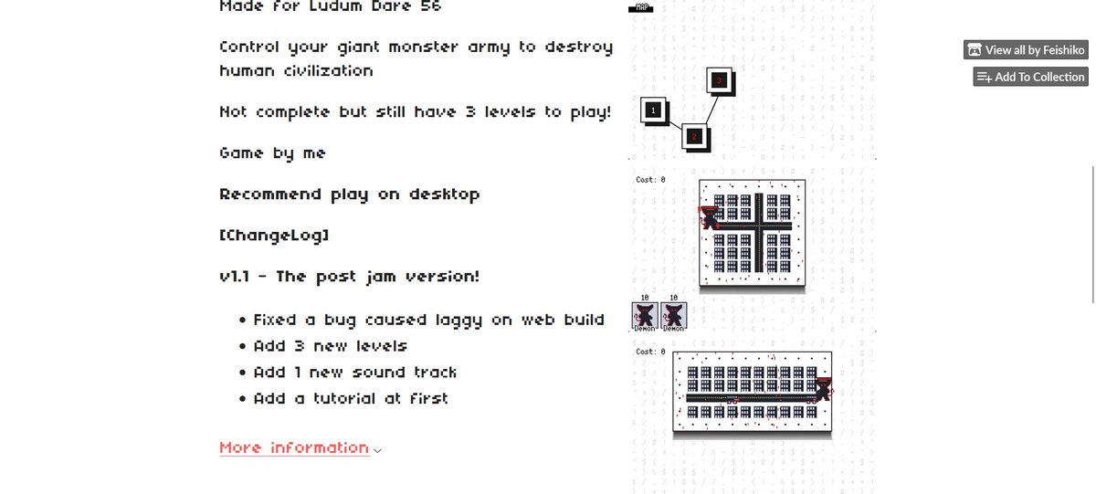FeishikoMonster's tweet image. Now we have a post jam version
feishiko.itch.io/monster-strike
#gamedev #indiedev #love2d