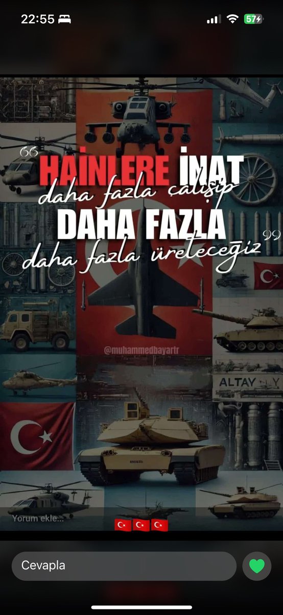 Biriz, binleriz 🇹🇷🇹🇷🇹🇷

Hainlere inat daha fazla çalışacağız 🇹🇷🇹🇷🇹🇷
#tusaş