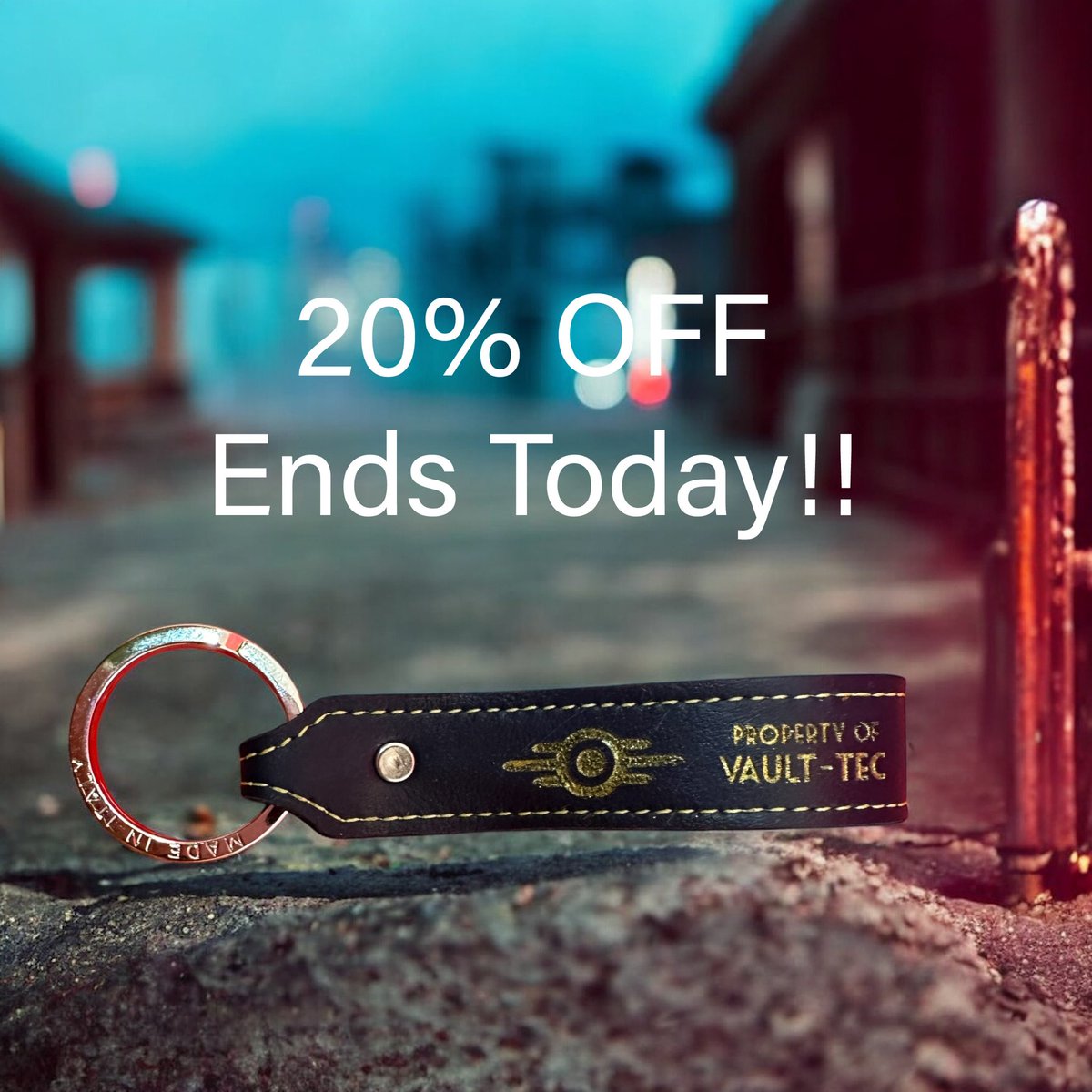 TFlorentee's tweet photo. Alert! 💥 Don’t miss your chance to get 20% OFF on all custom leather goods &amp; digital downloads! Offer ends tonight—grab your piece of the Wasteland! #FalloutDay #LastChance #Discounts #VaultLife #Fallout76 #Fallout3 #Fallout4 #FalloutNewVegas #fallout https://t.co/HxIKJMSLNx