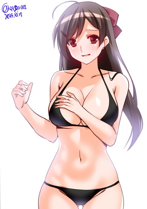 そうじゃない、ってわかってるけど、
間宮さんのフリル水着の下はえげつない感じで
おねがいしゃす^^

#艦これ版深夜の真剣お絵描き60分一本勝負 
#艦これ版真剣お絵描き60分一本勝負_20241027 