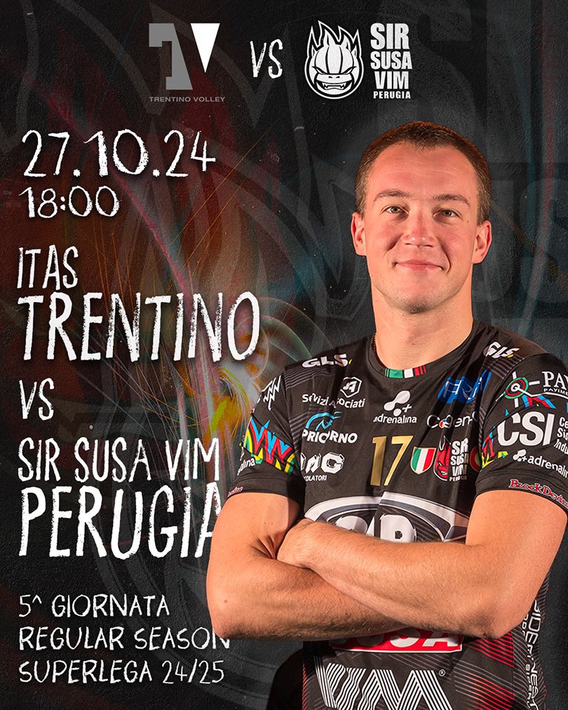 Sir Safety Perugia (@sirvolleypg) on Twitter photo 🏐 𝑸𝑼𝑰𝑵𝑻𝑨 𝑮𝑰𝑶𝑹𝑵𝑨𝑻𝑨‼️
🆚 <a href="/trentinovolley/">trentinovolley</a>
🕢 18:00
🏟️ IlT Quotidiano Arena
📺 @raisport è <a href="/volleyballworld/">Volleyball World</a>
#goSir #BlockDevils #perugia #Superlega #volleyball 🏐 𝑸𝑼𝑰𝑵𝑻𝑨 𝑮𝑰𝑶𝑹𝑵𝑨𝑻𝑨‼️
🆚 <a href="/trentinovolley/">trentinovolley</a>
🕢 18:00
🏟️ IlT Quotidiano Arena
📺 @raisport è <a href="/volleyballworld/">Volleyball World</a>
#goSir #BlockDevils #perugia #Superlega #volleyball