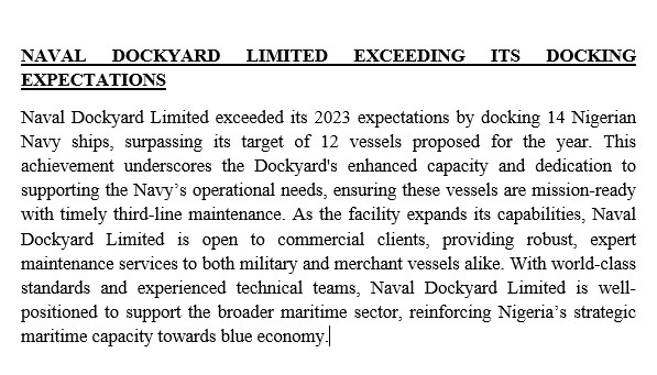 navaldockyard01's tweet photo. NAVAL DOCKYARD LIMITED EXCEEDING ITS DOCKING EXPECTATIONS
.
.
#NigerianNavy #nimasaofficial #nigerianports #CustomsNG #FMOTNigeria #MaerskLine #APMTerminals #COSCOShipping #CMACGM #SifaxGroup #WaterwaysNG #FMoMBENigeria https://t.co/KJ8vgd0Vfe